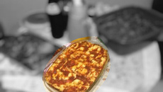 Lasanha de camarão com palmito