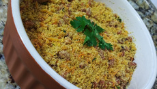 Farofa mista bacon e calabresa