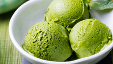 Sorvete de chá verde de matcha