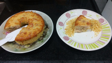 Bolo de arroz cozido