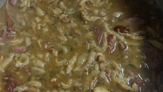 Dobradinha com feijão branco à moda brasileira