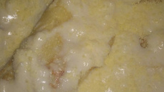 Panqueca de carne seca ao molho branco