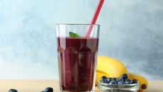 Vitamina açaí e banana