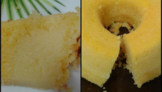 Bolo de fubá cremoso