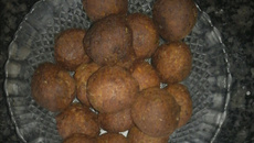 Bolinho de arroz com sardinha