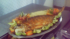 Pescada amarela com ervas finas