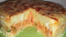Torta de frango com catupiry da Lilian
