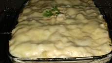Macarrão com molho branco/forno