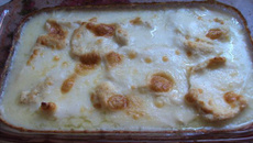 Frango cremoso de festa