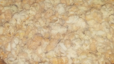 Pipoca gourmet de leite em pó