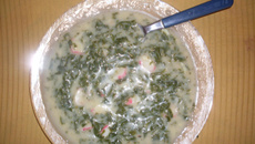 Sopa de espinafre light