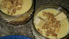 Pavê de biscoito wafer com cobertura de chocolate