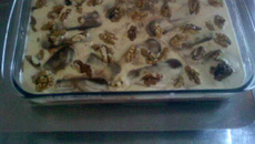 Pavê de chocolate com nozes