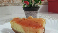 Cheesecake de morango de microondas