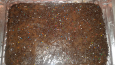 Bolo úmido de chocolate