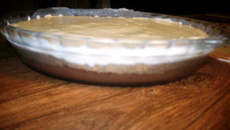 Mousse de limão com chocolate e biscoito