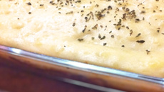 Lasanha com purê de batata