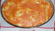 Macarrão de forno recheado