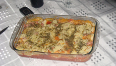 Macarrão de forno recheado