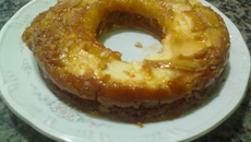 Bolo cremoso de maçã