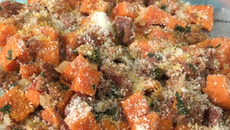 Linguiça com batata doce