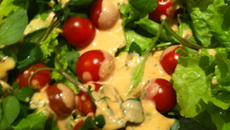 Molho levemente picante para salada