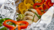 Filé de anjo no papelote