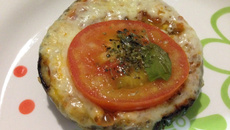 Minipizza de berinjela