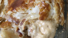 Torta de palmito com massa folhada