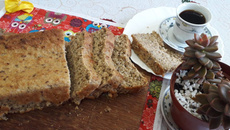 Pão integral vegano