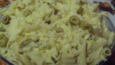 Macarrão com molho branco