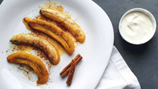 Banana-da-terra na airfryer