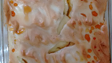 Torta de banana em camadas