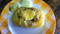 Batata recheada à minha moda