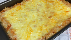 Arroz de forno com frango