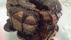 Bolo de chocolate de baixa caloria