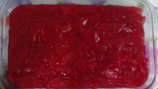 Doce de maçã com gelatina