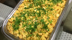 Pappardelle ao veloutè de palmito e camarão