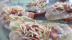 Filé de frango à milaneza com cobertura crocante