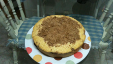 Cuca livre (sem leite e sem ovos)