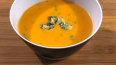 Creme de abóbora com gorgonzola