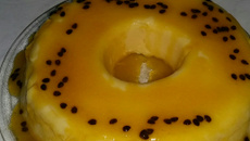 Delicioso pudim de maracujá