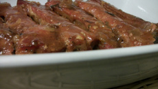 Costelinha com molho flambado