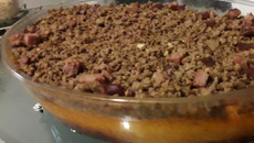 Assado de cenoura e carne