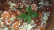 Camarão com molho de tomate