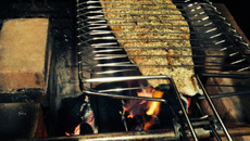 Salmão grelhado com castanha