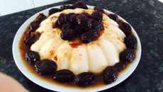Flan especial (calda de ameixas)