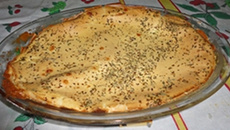 Torta de bacon e catupiry