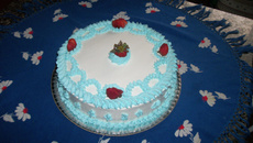 Bolo de aniversário simples