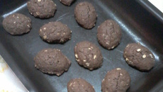 Biscoitos de aveia e chocolate